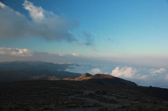 Fim de tarde no refúgio do Pico Orizaba, a maior montanha mexicana (foto de Geraldo Ozorio)